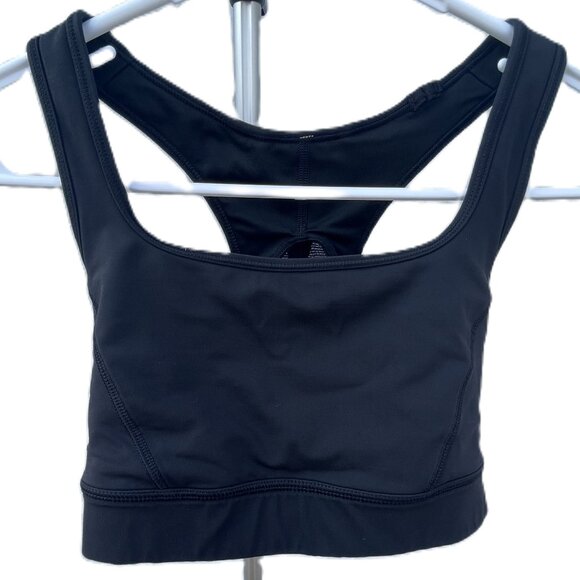Lululemon Black Sports Bra Size 8 - Picture 1 of 11